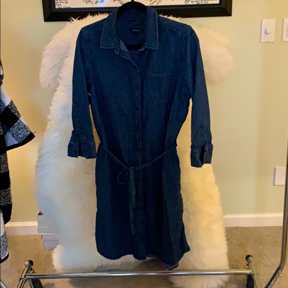 Button down lands end Jean dress